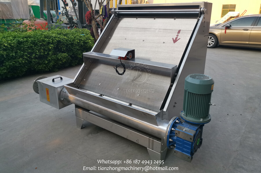 slope screen manure separator